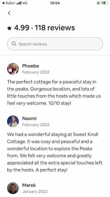 Sweet Knoll Cottage Buxton  Luaran gambar